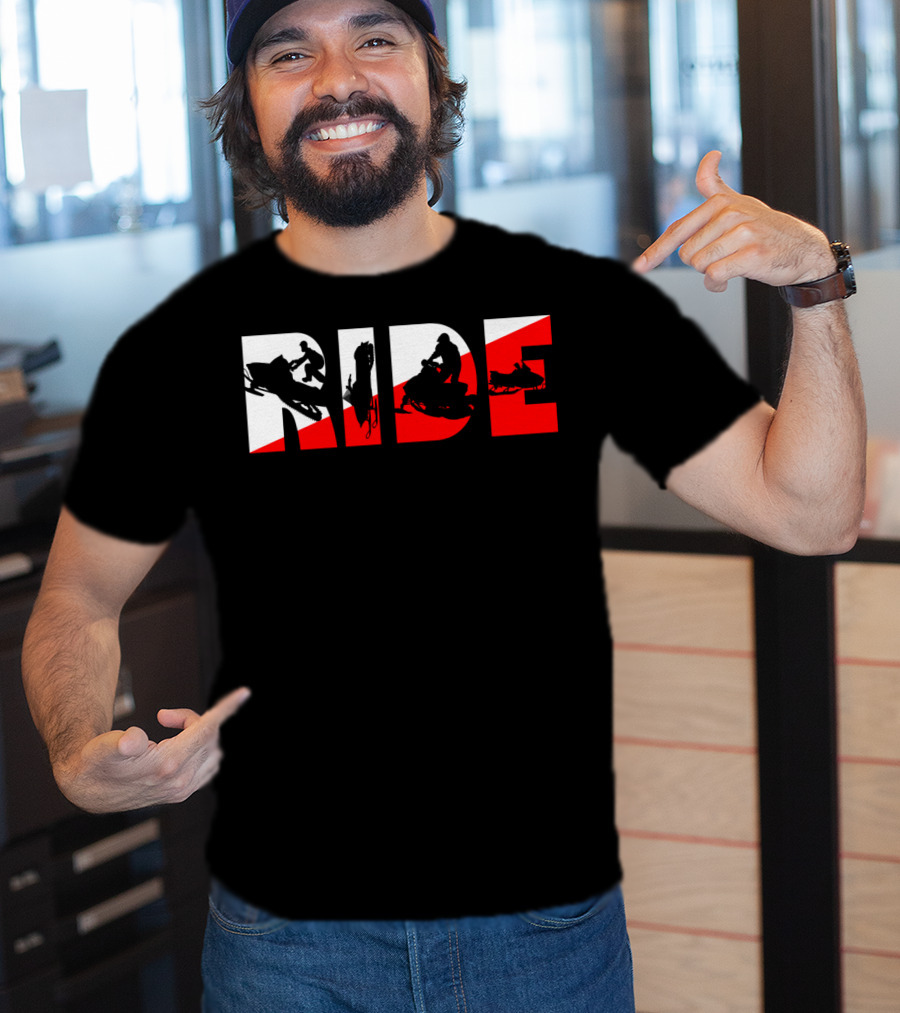 Ride Snowmobile Motor Sled Adventure T-Shirt