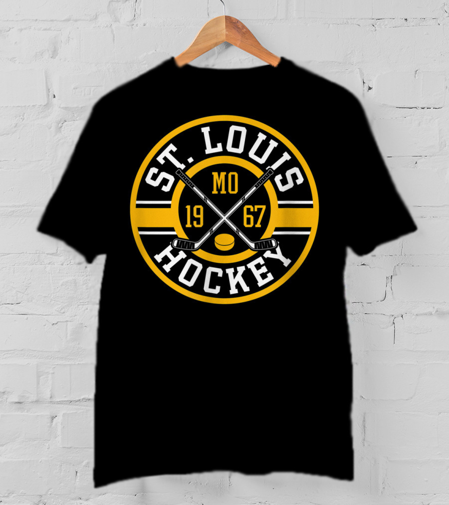 St Louis Hockey MO 1967 Vintage Ice Hockey Sticks T-Shirt