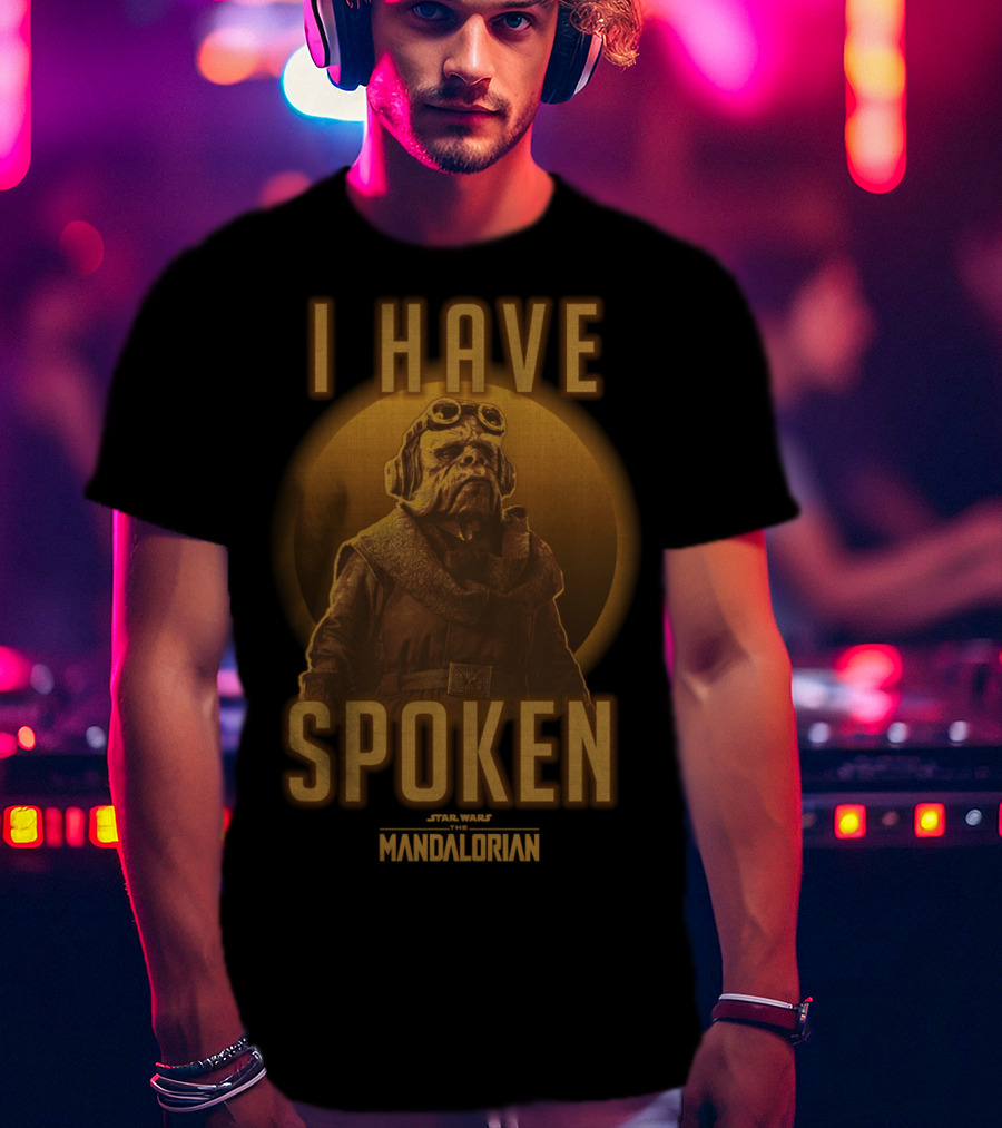 Star Wars The Mandalorian Kuiil I Have Spoken Text And Character T-Shirt