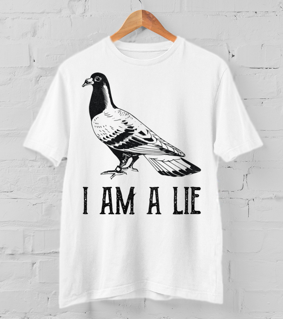 Vintage Bird I Am A Lie Aren't Real Spies T-Shirt