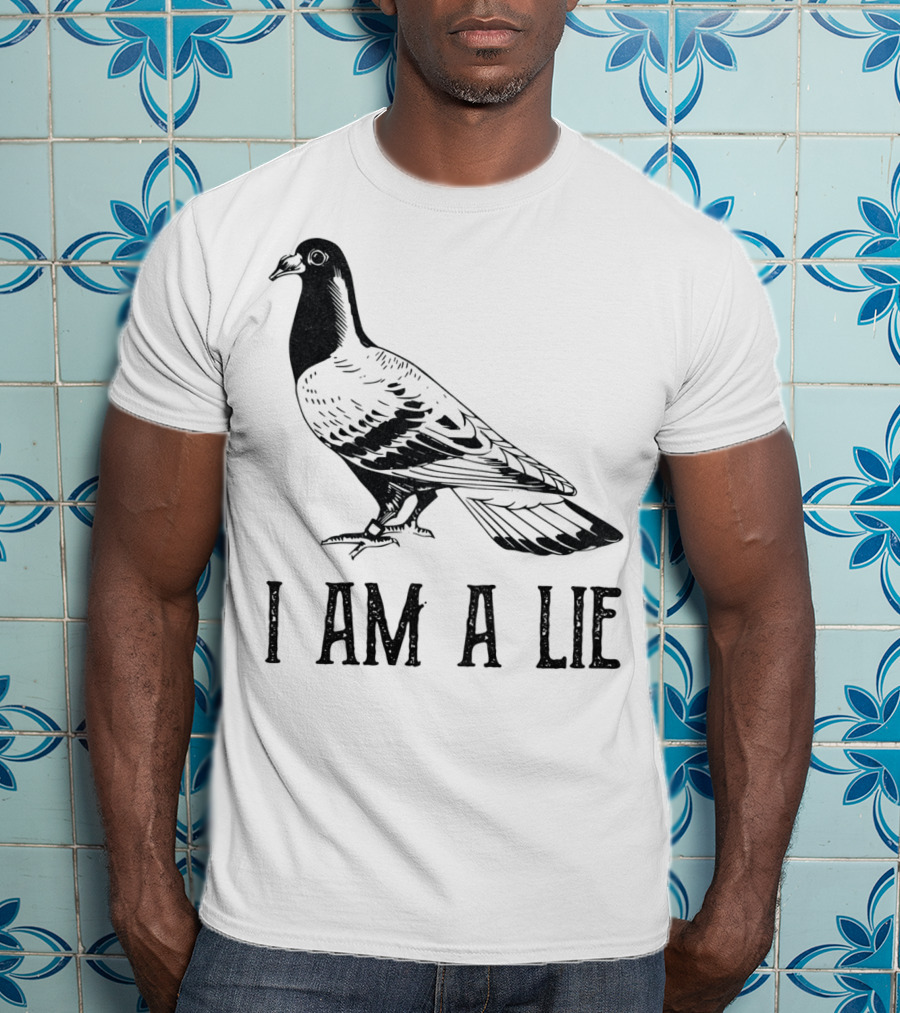 Vintage Bird I Am A Lie Aren't Real Spies T-Shirt