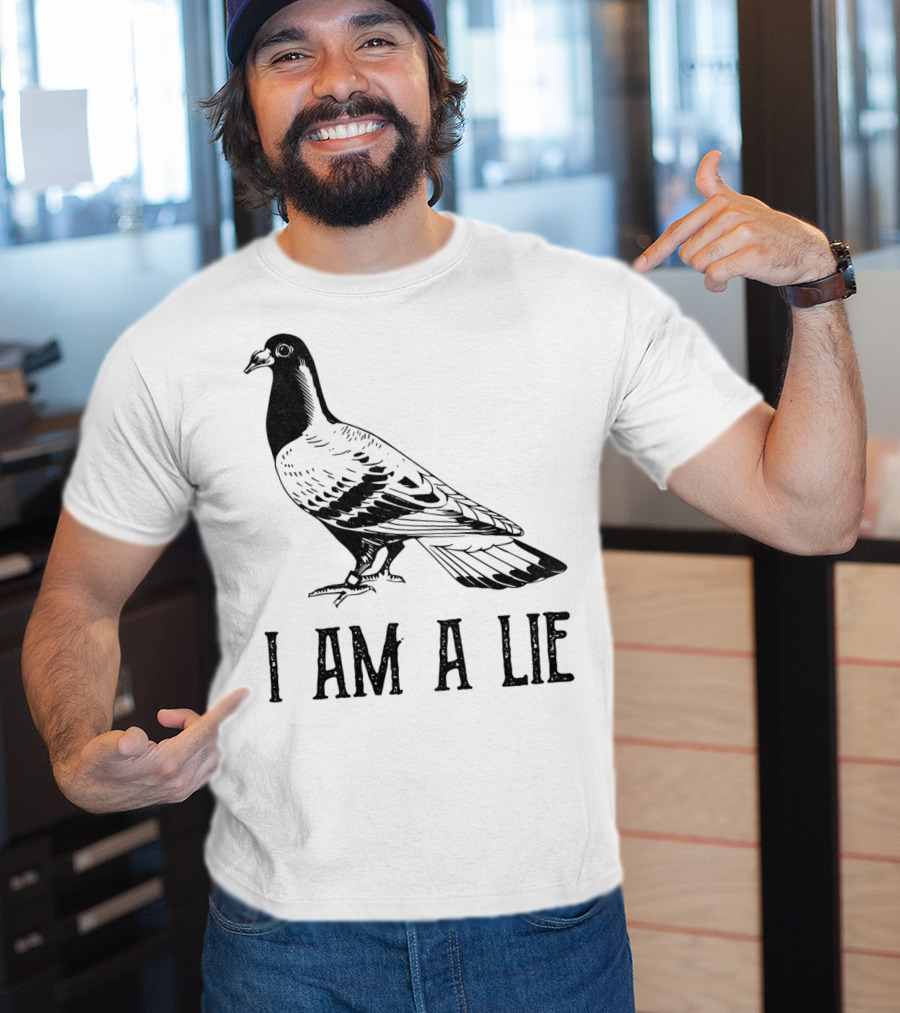 Vintage Bird I Am A Lie Aren't Real Spies T-Shirt