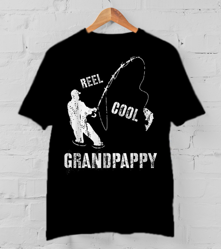 Reel Cool Grandpappy Fishing Fisherman Vintage T-Shirt
