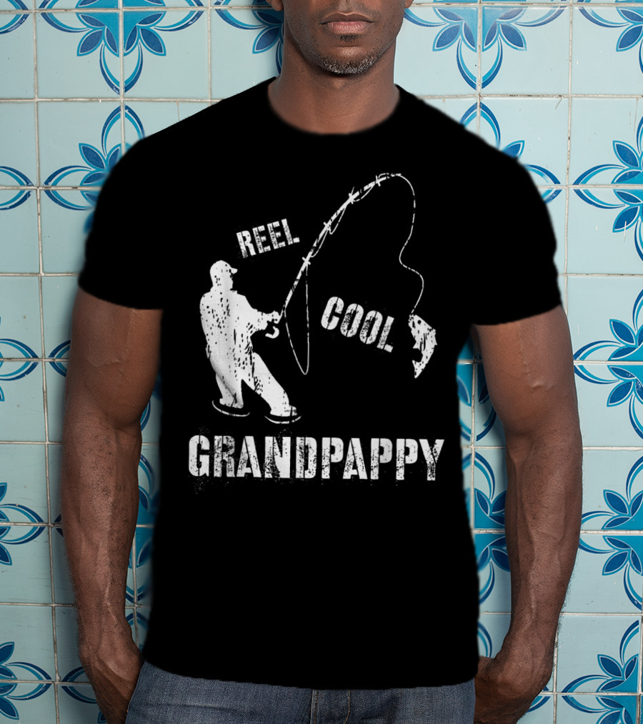 Reel Cool Grandpappy Fishing Fisherman Vintage T-Shirt