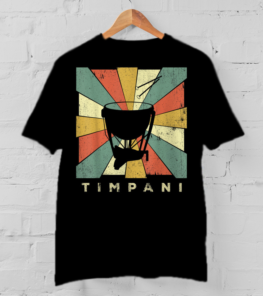 Timpani Vintage Percussion Music T-Shirt