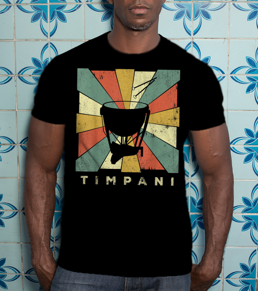 Timpani Vintage Percussion Music T-Shirt