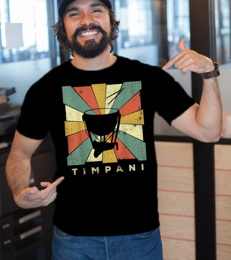 Timpani Vintage Percussion Music T-Shirt