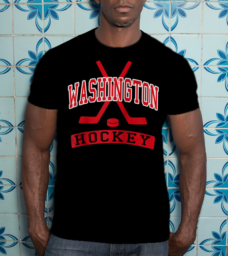 Washington DC Vintage Ice Hockey Historic Charm T-Shirt