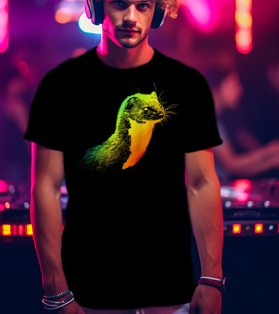 Weasel Vibrant Rainbow Spectrum T-Shirt