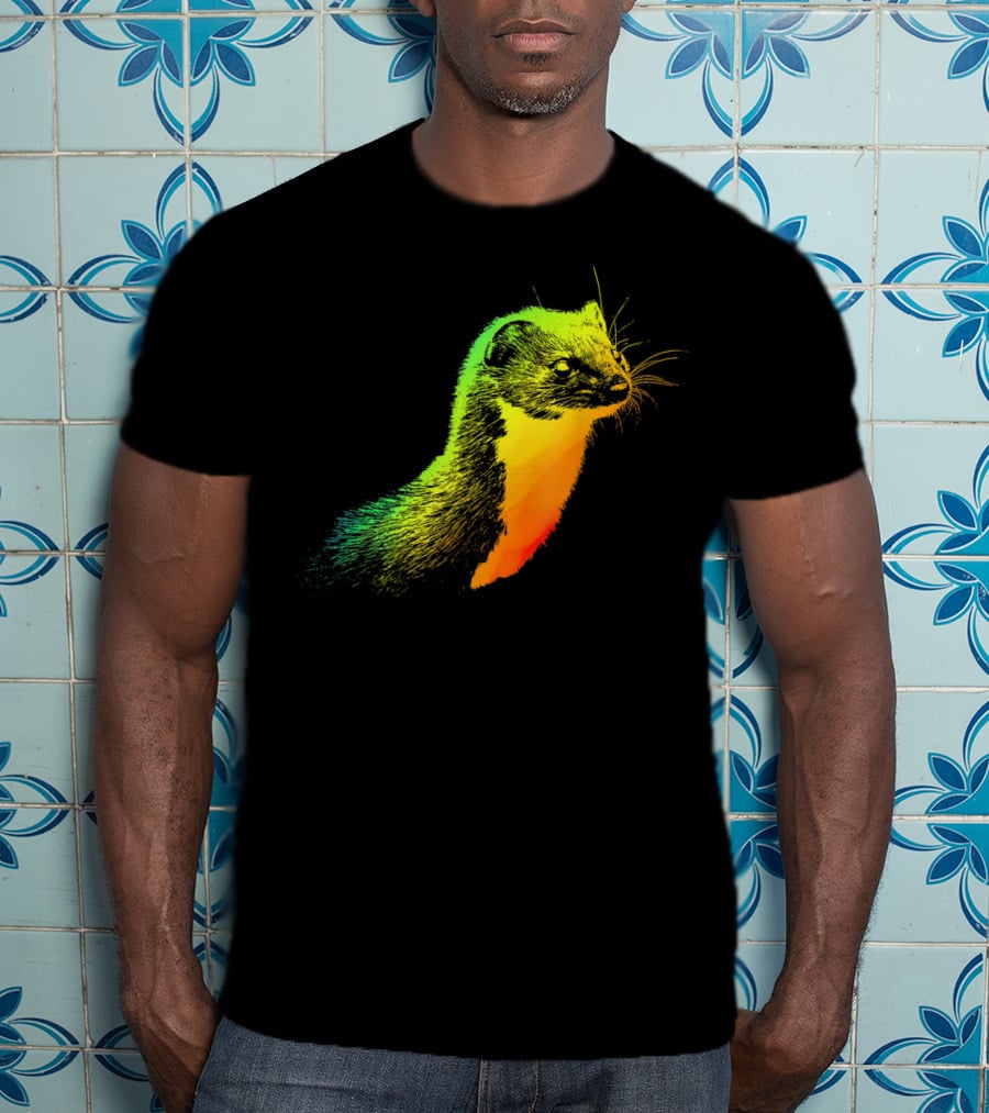 Weasel Vibrant Rainbow Spectrum T-Shirt