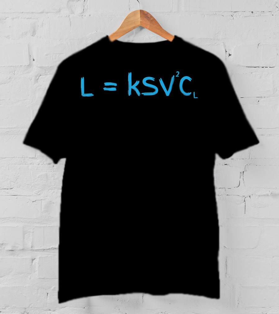 Wright Brothers Kitty Hawk L = KSV²Cₗ T-Shirt