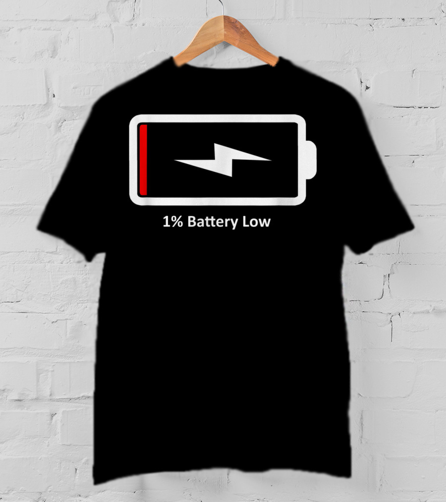 1% Battery Low Dad Women's T-Shirt