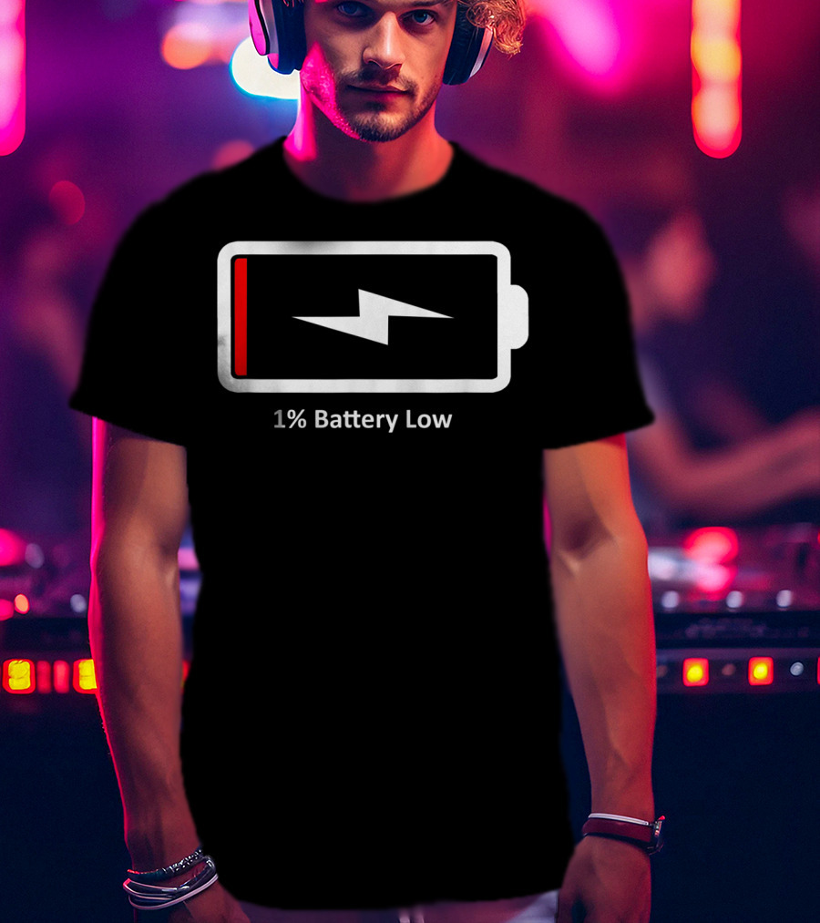 1% Battery Low Dad Women's T-Shirt