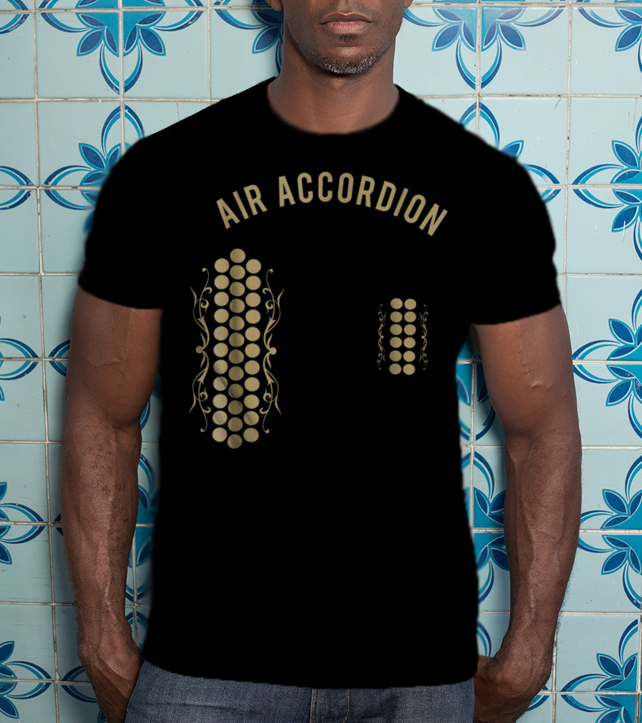Air Accordion Original Musical Circles T-Shirt