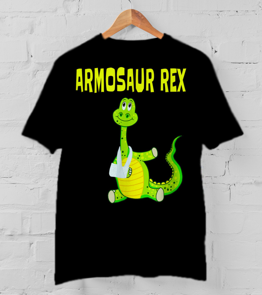 Armosaur Rex Funny Broken Arm Dinosaur T-Shirt