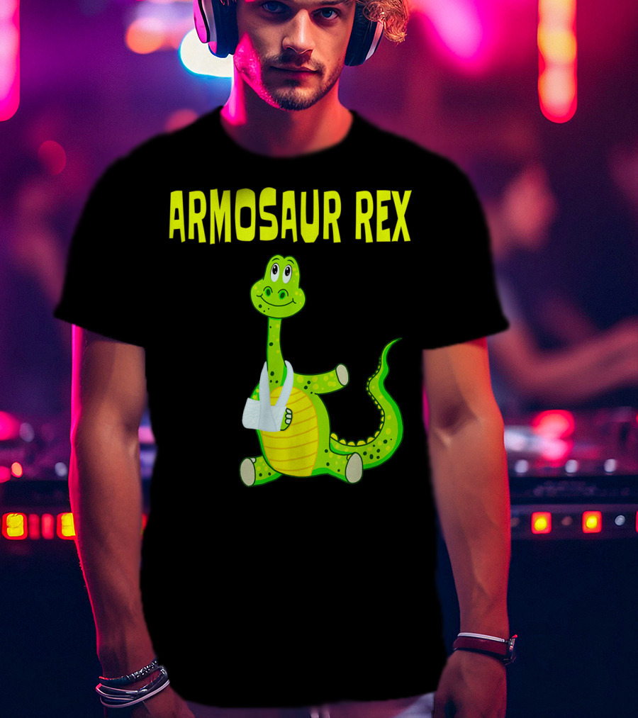 Armosaur Rex Funny Broken Arm Dinosaur T-Shirt