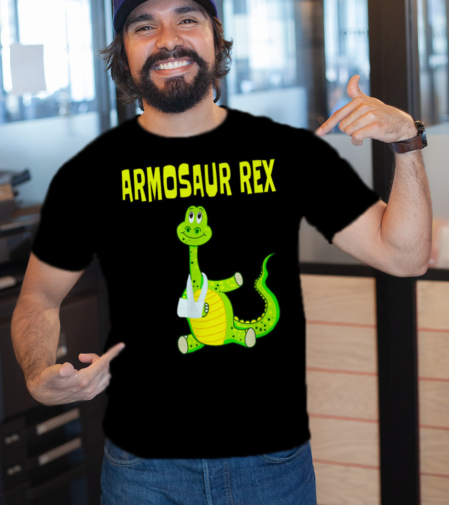 Armosaur Rex Funny Broken Arm Dinosaur T-Shirt