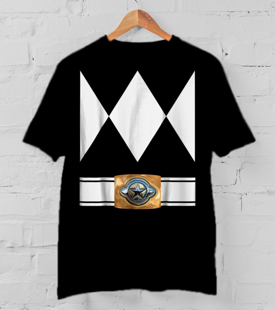 Funny Super Hero Ranger Costume White Diamond Emblem T-Shirt