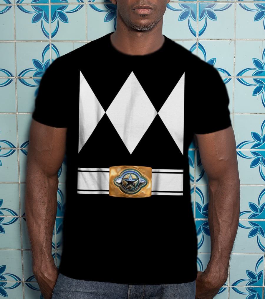Funny Super Hero Ranger Costume White Diamond Emblem T-Shirt