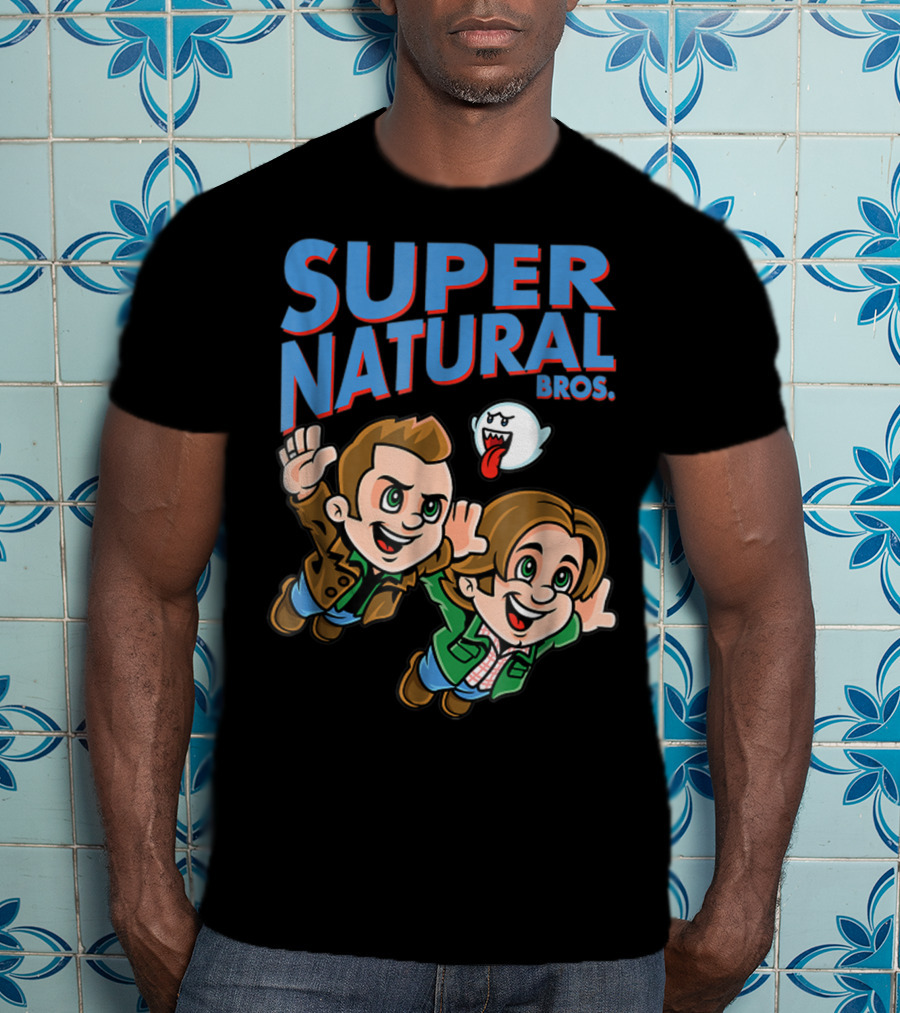 Supernatural Bros Funny Mashup With Ghost Character T-Shirt