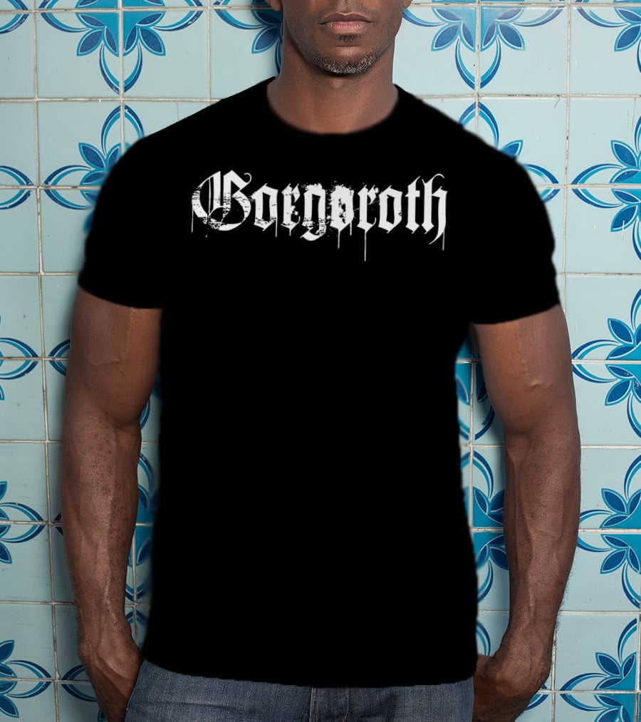 Gorgoroth Band Name In Gothic Font T-Shirt