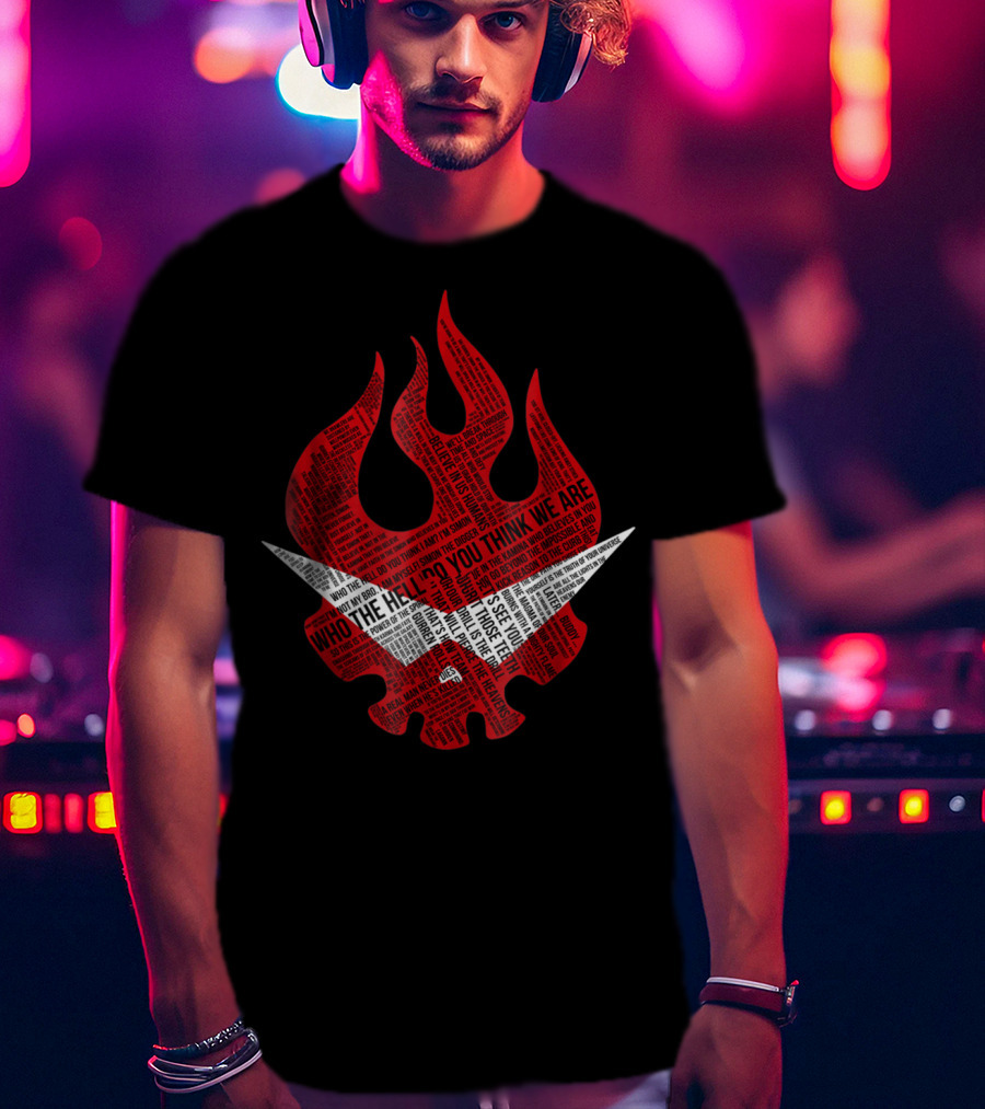 Gurren Lagann Logo Typography Who The Hell Do You Think We Are T-Shirt