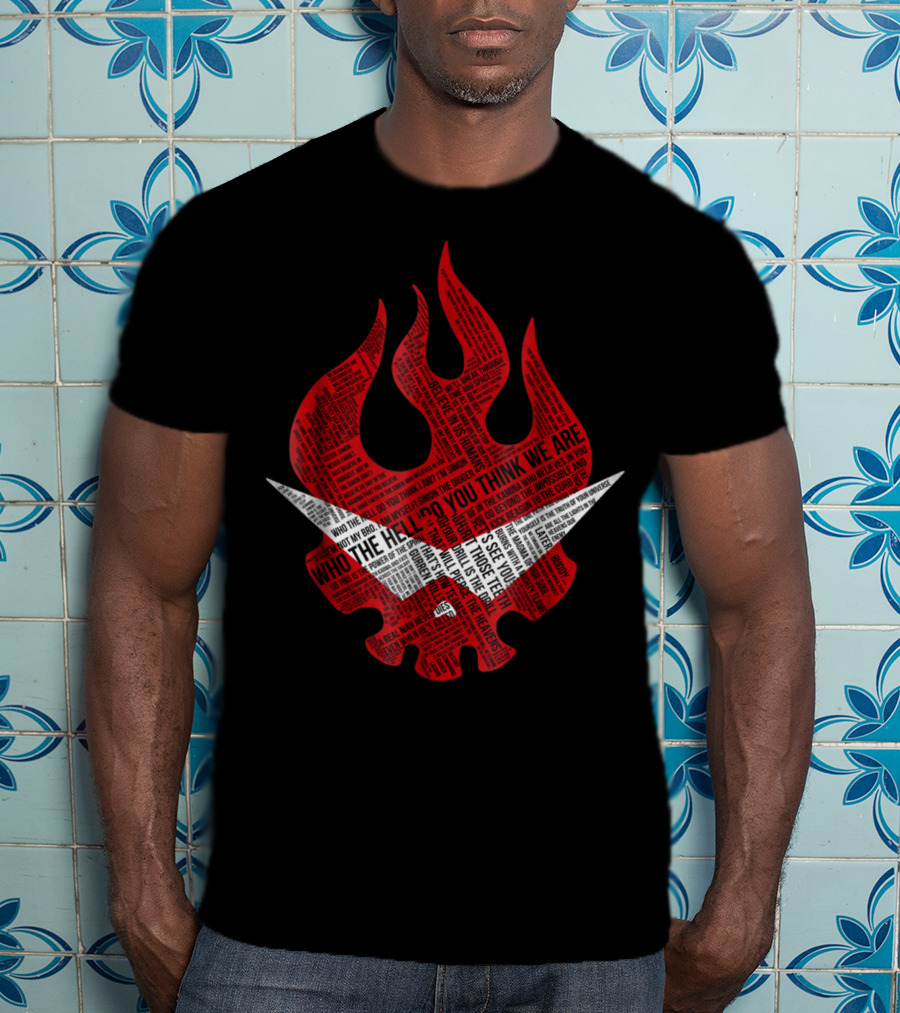 Gurren Lagann Logo Typography Who The Hell Do You Think We Are T-Shirt