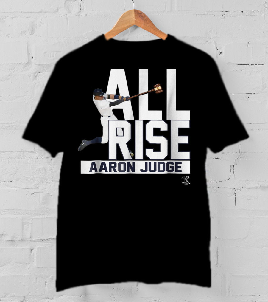 All Rise Aaron Judge Baseball Motif T-Shirt