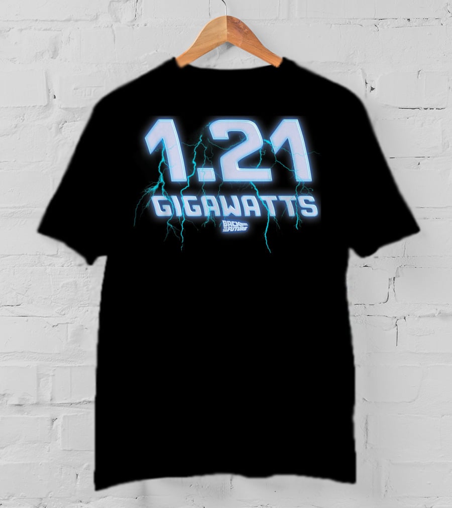 1.21 Gigawatts Back To The Future Lightning T-Shirt