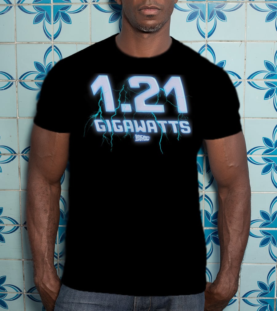 1.21 Gigawatts Back To The Future Lightning T-Shirt