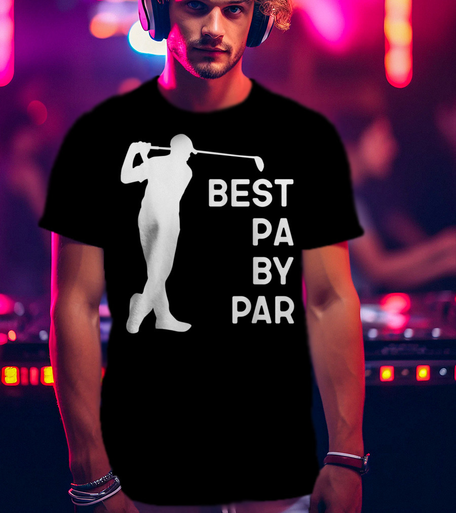 Best Pa By Par Golf Silhouette With Golfer Swing T-Shirt