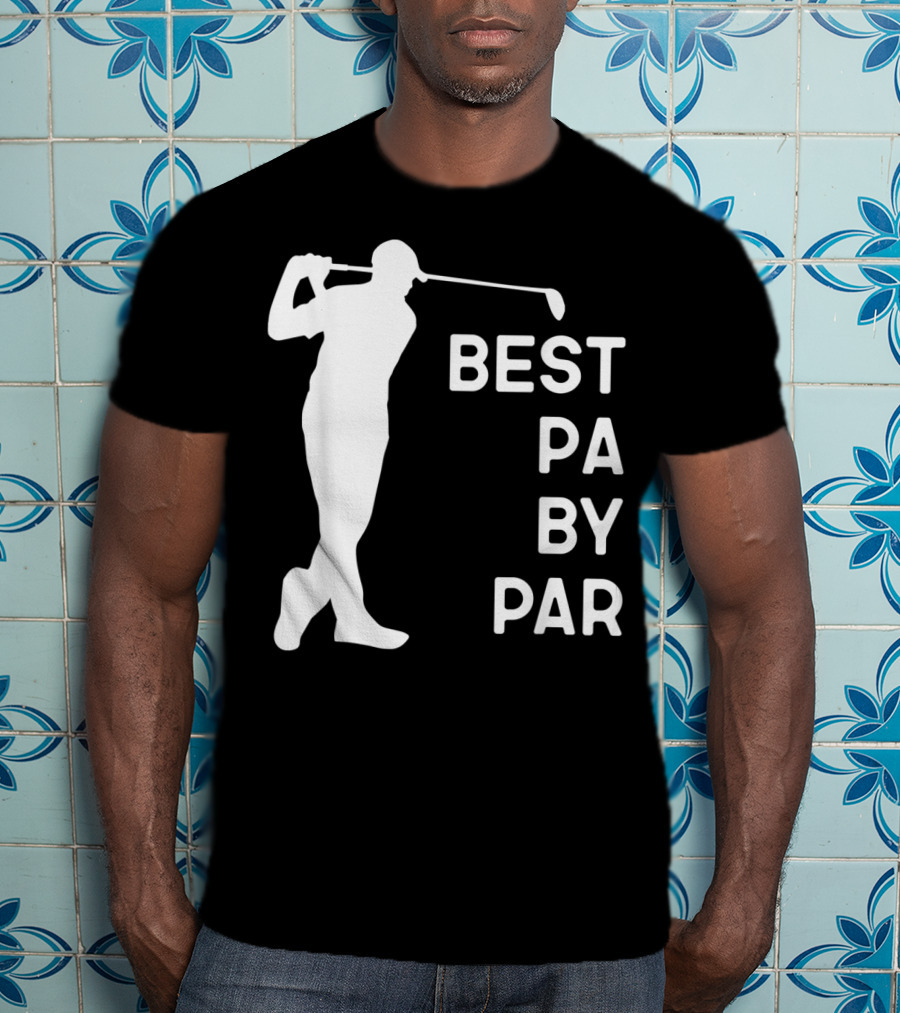 Best Pa By Par Golf Silhouette With Golfer Swing T-Shirt