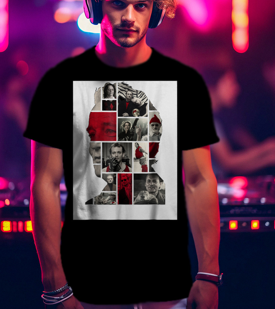 Classic Bill Murray Film Collage T-Shirt