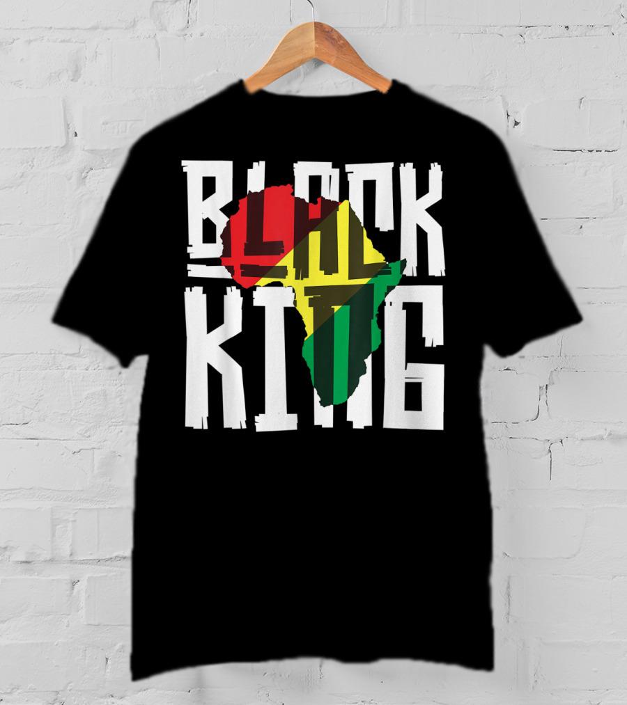 Black King Africa Tribal Men History Month T-Shirt