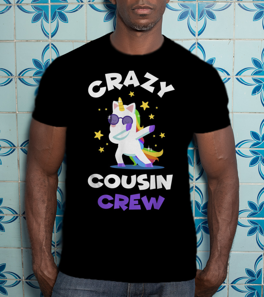 Crazy Cousin Crew Unicorn Dabbing Reunion T-Shirt