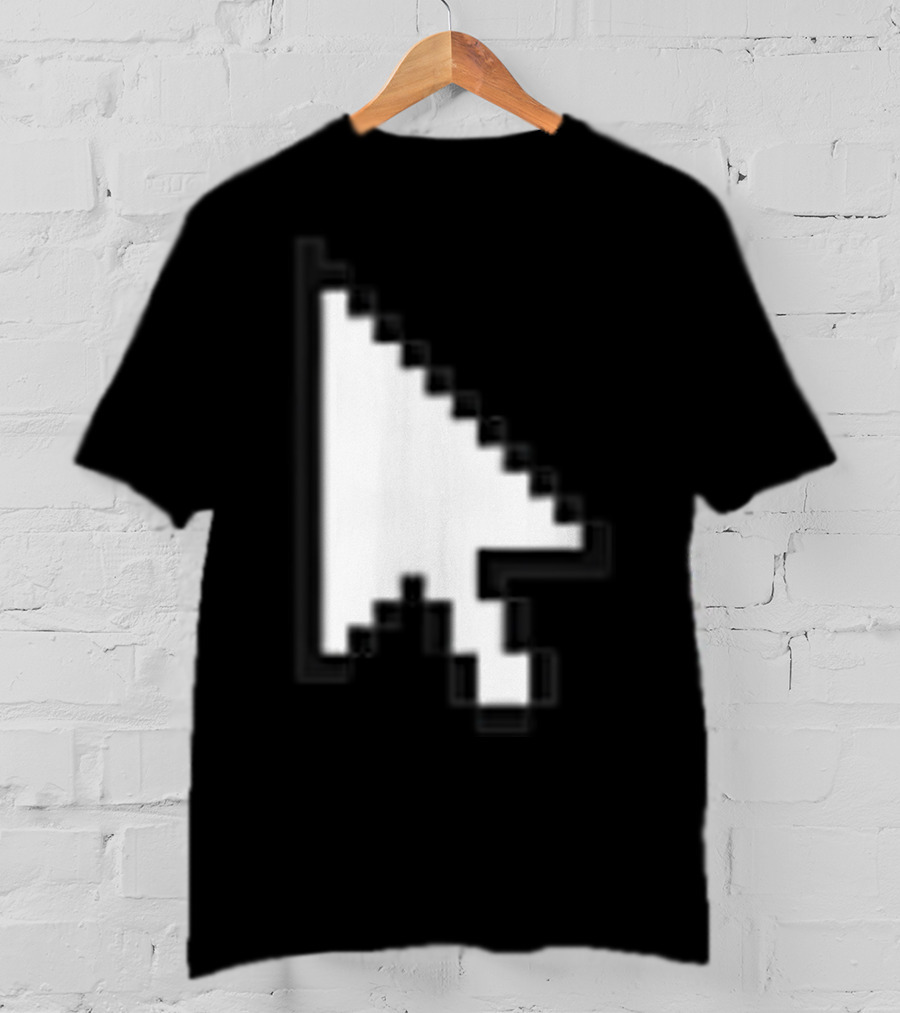 Pixelated White Arrow Cursor T-Shirt