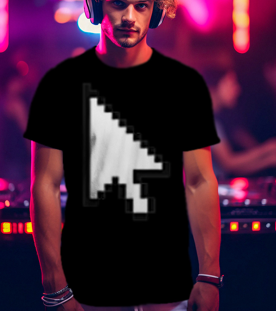 Pixelated White Arrow Cursor T-Shirt