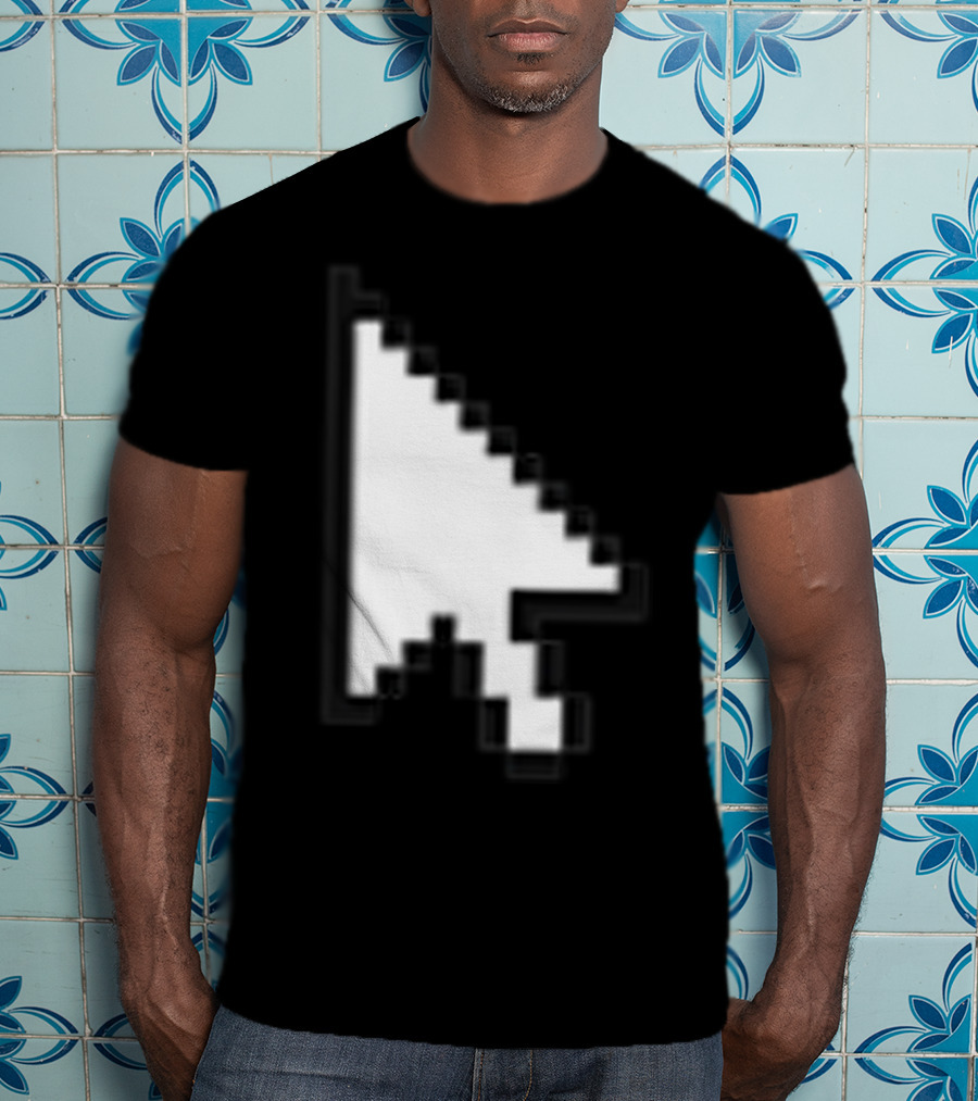 Pixelated White Arrow Cursor T-Shirt