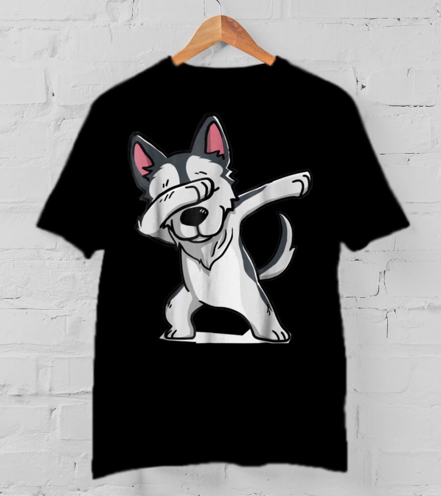 Cute Funny Dabbing Wolf Dab T-Shirt