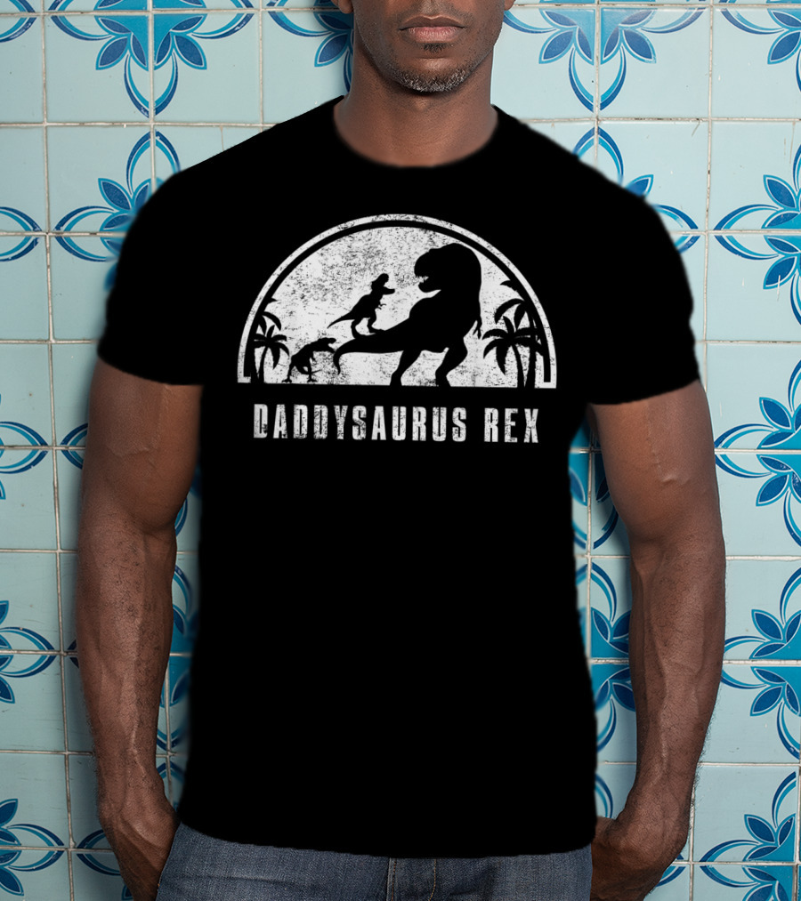 Daddysaurus Rex Dinosaur Family T-Shirt