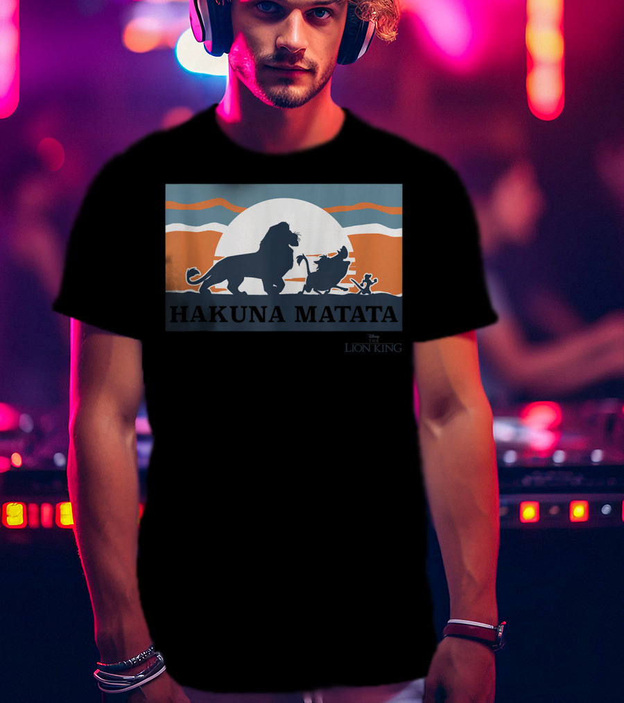 Hakuna Matata Disney The Lion King Sunset T-Shirt