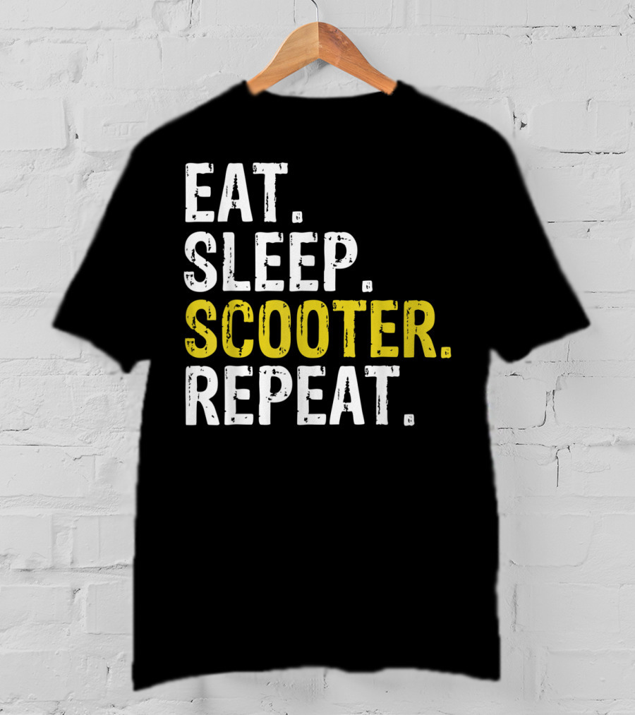 Eat Sleep Scooter Repeat T-Shirt