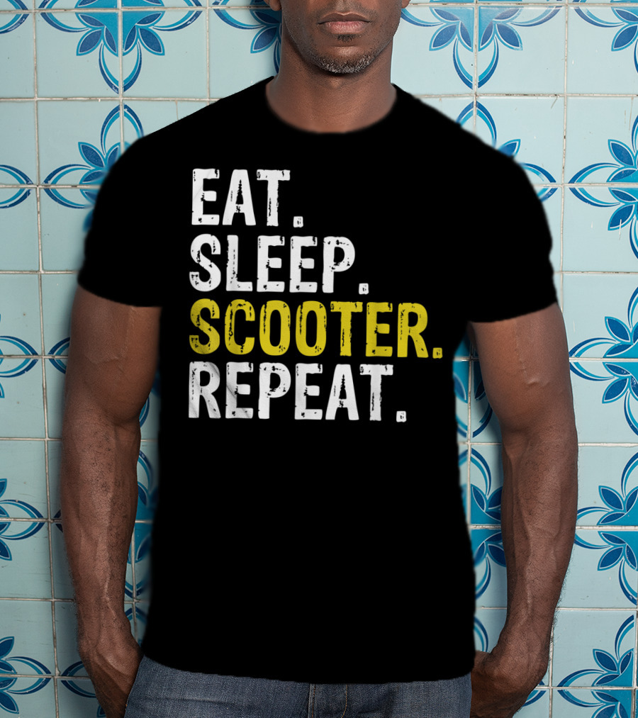 Eat Sleep Scooter Repeat T-Shirt