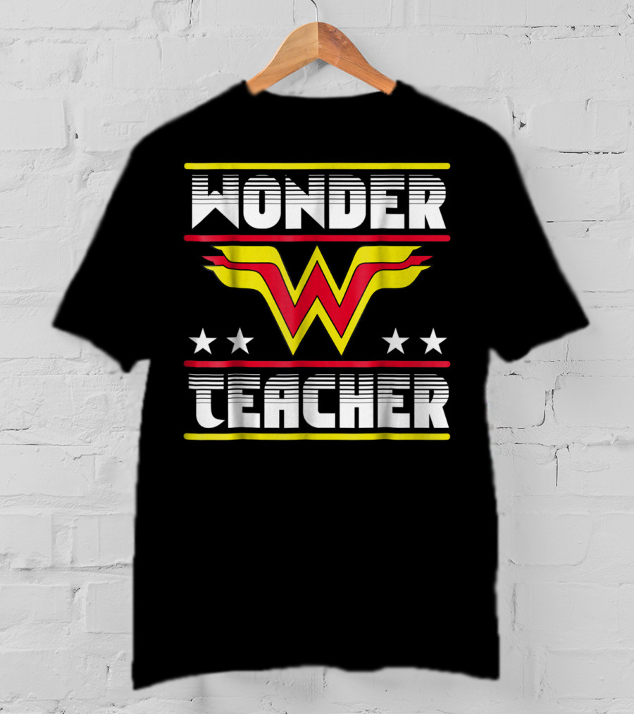 Wonder Teacher Stars W T-Shirt