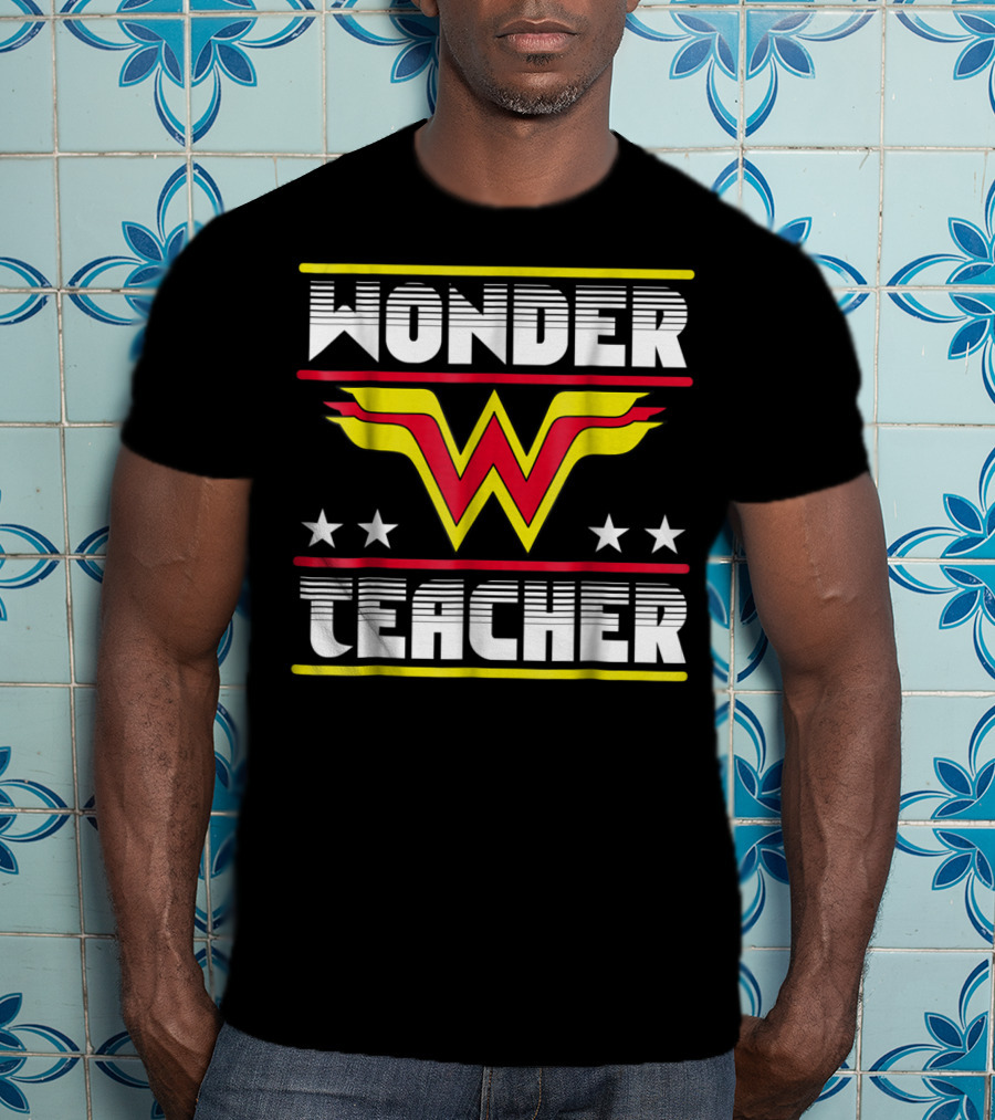 Wonder Teacher Stars W T-Shirt