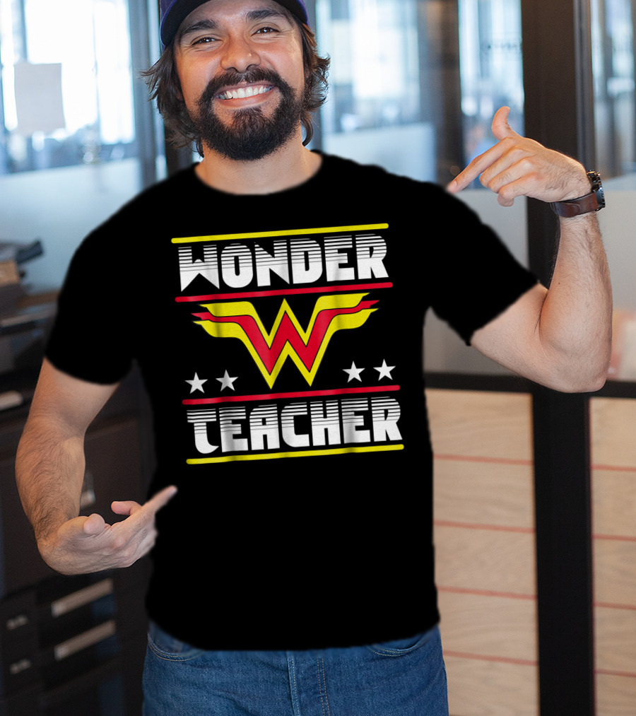 Wonder Teacher Stars W T-Shirt