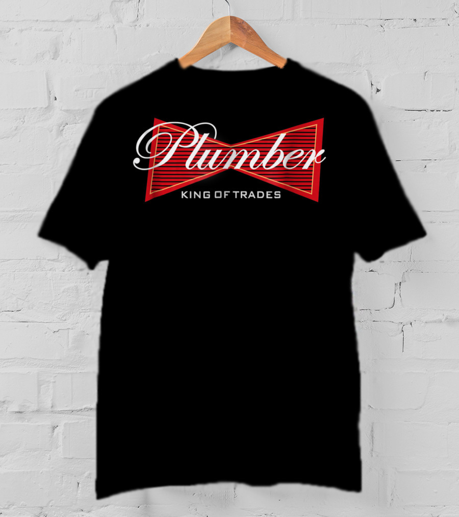 Plumber King Of Trades Red Bowtie T-Shirt