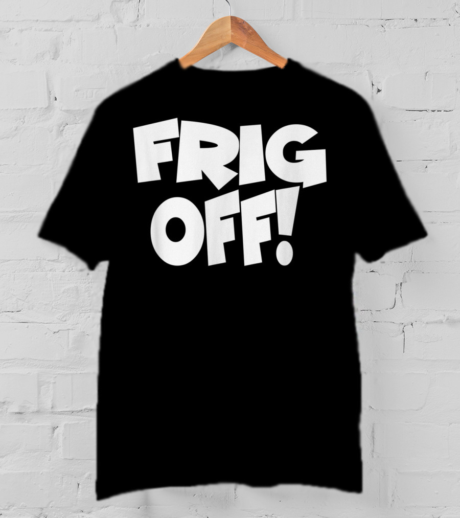 FRIG OFF Bold Block Typography T-Shirt