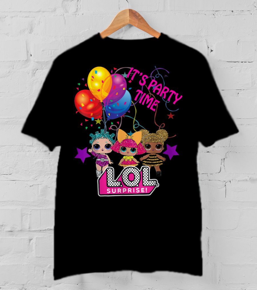 LOL Surprise It's Party Time Balloons And Characters T-Shirt