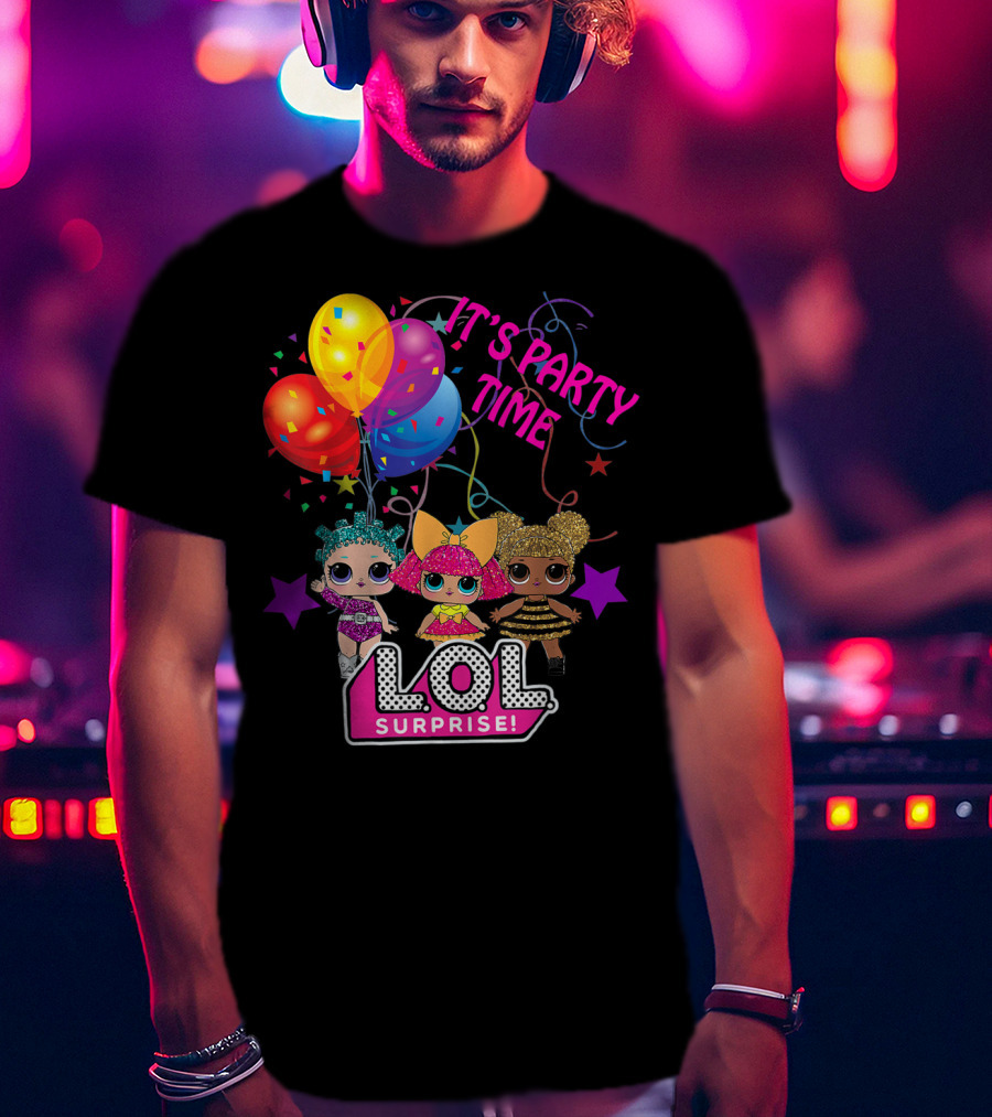 LOL Surprise It's Party Time Balloons And Characters T-Shirt
